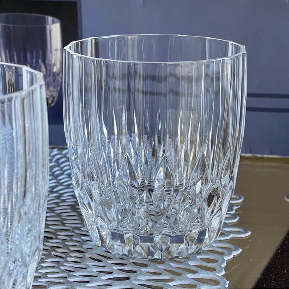 Vintage Set of 4 Crystal D'Arques Old Fashioned On the Rock Glasses - Picture 3 of 10